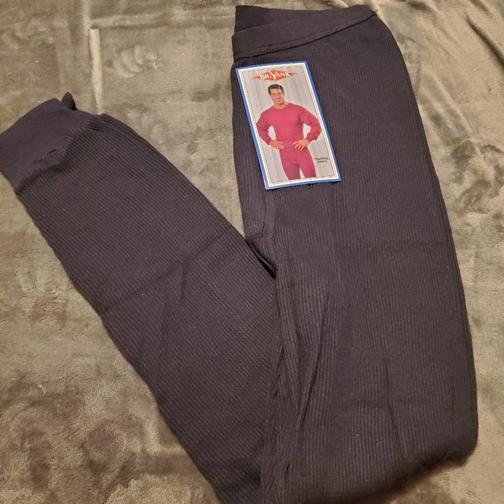 BLACK / NAVY THERMAL PANTS - BIG YANK - NEW